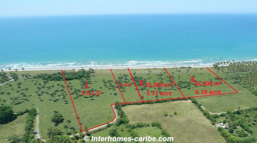 thumbnail for LAS CAÑAS: LAND OF 25,000 M² / 6.18 ACRE WITH DIRECT SEA FRONT, OWNER FINANCING