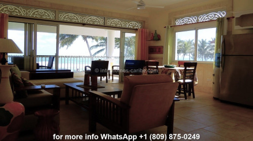 photos for SOLD - CABARETE: FIRST-LINE ON THE BEACH, EXCLUSIVE 2-BEDROOM APARTMENT