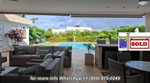 thumbnail for S O L D - SOSUA: MODERN 2-BEDROOM VILLA - FULLY FURNISHED AND LARGE TERRACE
